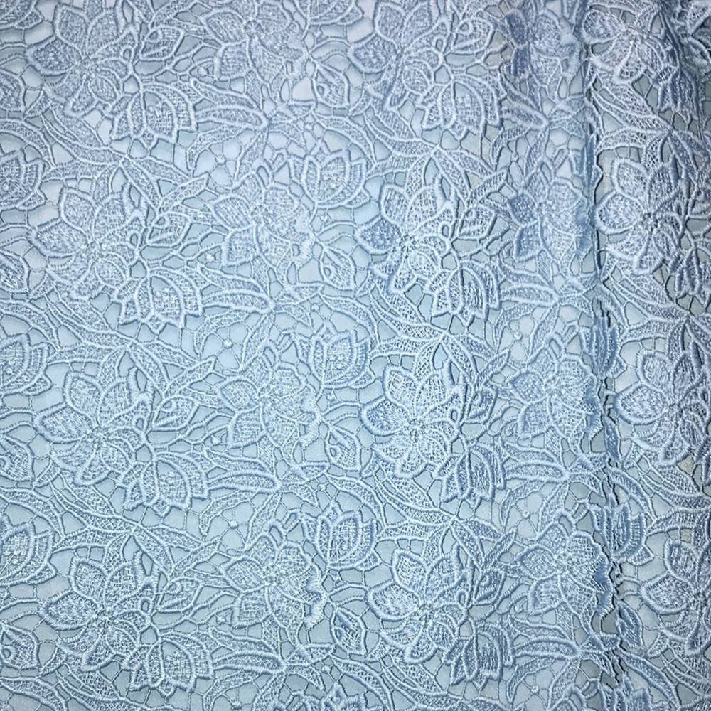 Zara Stunning Light Blue Lace Guipure Dress - Picture 9 of 13